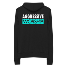 Load image into Gallery viewer, Aggressive Worship zip hoodie
